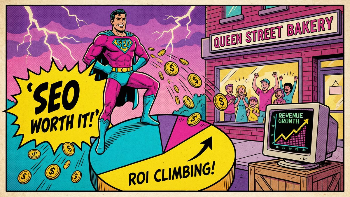 SEO Cost ROI Superhero
